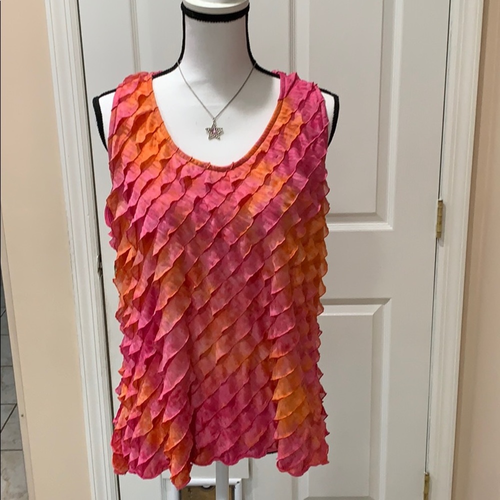 CLEARANCE Dressbarn 18/20 ruffle sleeveless top